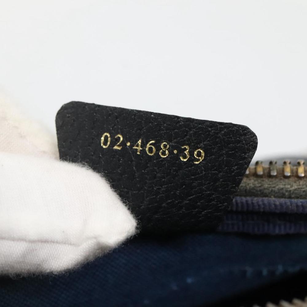 GUCCI GG Supreme Hand Bag PVC Navy Gold 02 468 39 Auth 131012 - Picture 12 of 16